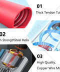 Close-up of thick tendon tube, high-strength steel helix, and copper wire motor details in Beefed-Up 1500W Grain Auger with 6m Hose