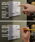 Three Pack Rocker Style Light Switch Guards With Dual Security For Home And Office Clear Safety Cover demonstration