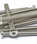 10 Pack 5/16-18 X 3 Inch Stainless Steel 304 Hex Socket Flat Head Cap Screws Bolts For Furniture Bright Finish