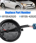 Rear Headlight Bulb Cover Cap Direct Fit For Toyota RAV4 2013 2014 2015 2016 Replace 8113542520 shown with part numbers