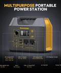 Portable Power Station With 300W Solar Generator And Two 110V Pure Sine Wave Outlets 296Wh Pack And 80000mAh Capacity close-up view