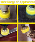 5 Pc Heavy Duty Hook And Loop Sanding Disc Pad Kit For Rotary Tools polishing metal, wood, plastic, and stone