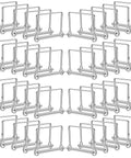 40 Pack Square Trailer Hitch Pins, 1/4 Inch Diameter Carbon Steel Locking Pins for couplers in bulk laid out in rows