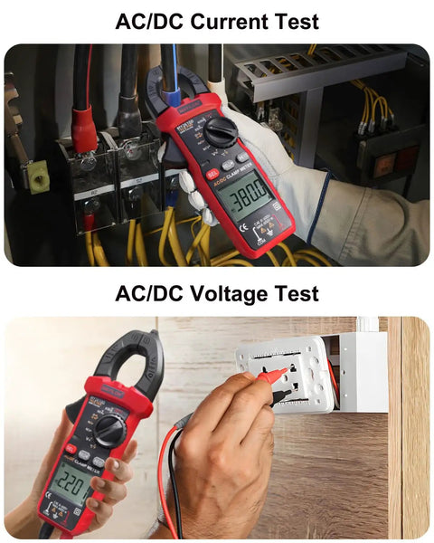 Rugged Digital Clamp Meter And Multimeter With TRMS 6000 Counts Auto Ranging during AC/DC current and voltage tests in use
