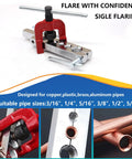 3/16 in brake line kit with red flaring tool; includes 25 ft zinc-plated lines and fittings