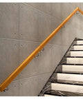 Built Like A Tank Heavy Duty Outdoor Stair Railing And Wall Mounted Wooden Handrail With Stainless Steel Mounts for staircase.