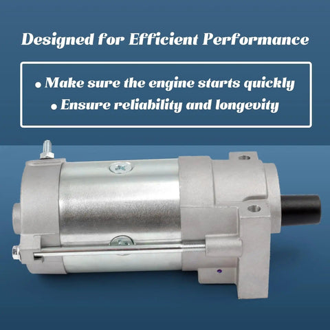 Direct Fit Starter Motor Replacement For Lawn Mowers With 22Hp To 25.5Hp Twin LC Engines 2P77F 2P82F Compatible With Exmark