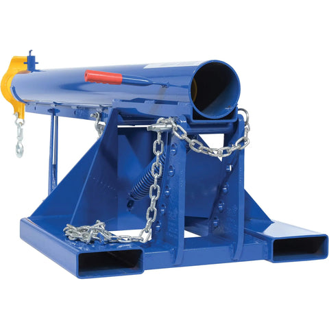 Heavy Duty Orbital Telescoping Boom Lift 4000 Pound Capacity smooth swivel base with chains for secure load management.