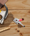 4 Piece Nonslip Toggle Clamps Set For Woodworking, Sturdy Horizontal Push-Pull Workholding Tools, PVC and Iron Construction