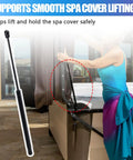 Pro Grade 20 Inch Gas Spring Cover Lifter Kit Offering Sixty Pound Drag For Spa Hot Tubs Exact 71794 lifting spa cover