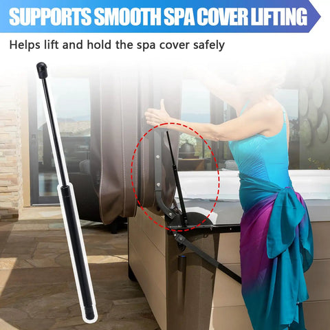 Pro Grade 20 Inch Gas Spring Cover Lifter Kit Offering Sixty Pound Drag For Spa Hot Tubs Exact 71794 lifting spa cover