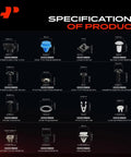 Specifications of Top Shelf 310 Piece Retainer Clip Assortment For Hyundai Accent 2012-2017 detailing various clip sizes and uses.