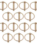 Heavy Duty Lynch Pin Set 20 Pack With Rock Solid Locking And Versatile Sizes For Tractor Attachments Boat Trailers Lawn Mowers Wagons And Trailer Hitch Applications, steel pins