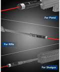Pro Red Laser Bore Sight Kit with Button Switch 32 Adapters for Pistol, Rifle, and Shotgun Zeroing, Quick Targeting for Hunters