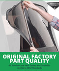 Soft Rear Window Replacement for Jeep Wrangler JK Two Door and Four Door 2011 to 2018 OEM Factory Top shown being installed
