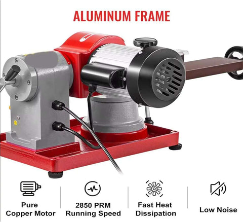 Rock Solid Circular Saw Blade Sharpening Station with 370W Heavy Hitter Motor and 2850RPM rotary angle conversion, aluminum frame and pure copper motor.