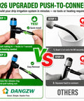 Comparison of 230 Feet Drip Irrigation Kit With Quick Push To Connect No Tool Setup features versus traditional methods.