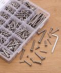 780 Piece Stainless Steel Sheet Metal Screws Assortment Kit Pan Head Self Tapping Screws In Sizes 4 6 8 10 304 Stainless Steel