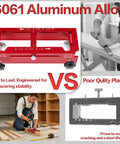 Pro Grade Aluminum Door Hinge Jig And Lock Installation Kit Heavy Duty Router Template with 6061 aluminum alloy for durable hinge mortising.