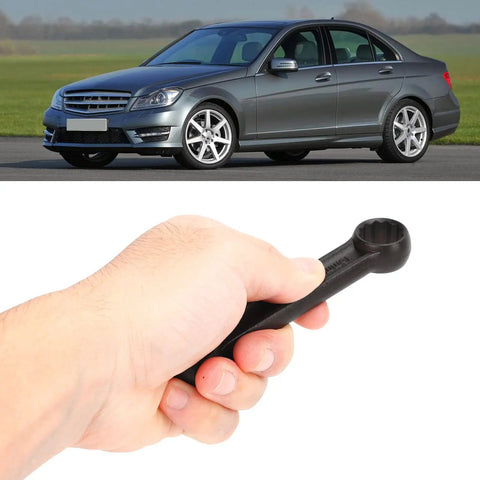 No Sweat Accessing Tight Spaces With This Slick 16Mm Offset Engine Mount Socket Wrench showing hand holding tool against car background.