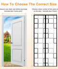 How to choose size for Magnetic Insulated Door Curtain 36x82 Inch Thermal Seal For Winter Weather Keeps Cold Air Out And Warm Air In