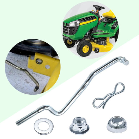 Beefed Up Front Draft Arm Kit For Mower Deck Lift And Height Adjustment Fits 102 115 125 155C D155 D105 LA L100 L120 L130 LA120 D140XSE Series Replacement Parts GX20497A GX24864A, mower deck lift rod kit with washer, nut, and pin