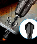Masonry drill bit set, 5-piece, 3/8 in carbide bits with hex shanks, black, 10 mm diameter