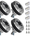 4 Pack 1.5 Inch Handle Lift Slam Latch And Flush Pull Latch With Keyless Locking For Marine Hatches And Electrical Enclosures