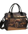 Retro Desert Cooler Bag Lunch Box For Outdoor Picnics And Camping An Insulated Reusable Tote With Truck Design
