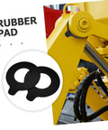 Bulletproof Pair Of Round Rubber Gasket Shim For Excavator Arm No Shake Shock Absorption Pad Industrial Cushion Tough Noise Dampening Rubber Washers.