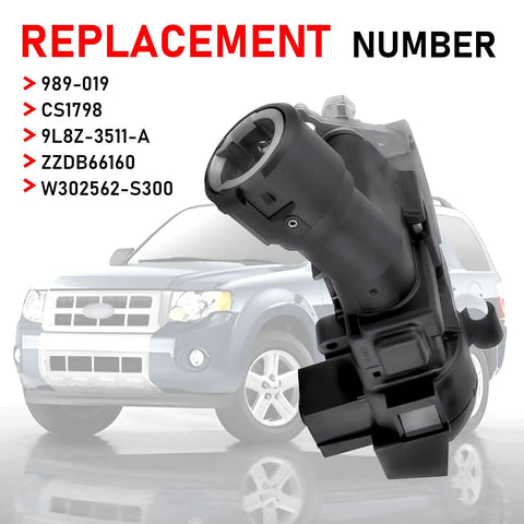 Ignition Lock Housing 989-019 Replacement Bolt In For Ford Escape 2010 with part numbers listed in image