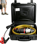 Heavy Duty 24V Oil Transfer Pump 2.8 Gpm Complete Pre Assembled Sump Extraction Kit In Rugged Carrying Case with tools.