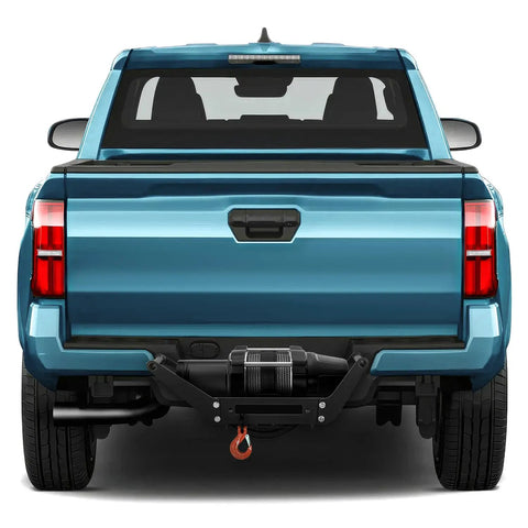 Foldable Cradle Winch Mounting Plate for 2 Inch Class 4 Hitch Receivers with Up to 12000 Lbs Capacity on truck.