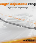 Rear Adjustable Track Bar For Jeep Wrangler TJ 1997 2006 Fits 1 To 6 Inch Lift Direct Replacement To Stop Axle Lateral Movement And Boost On Trail Handling For Rough Roads And Everyday Rock Crawling, grey powder-coated adjustable bar, 31-34 in