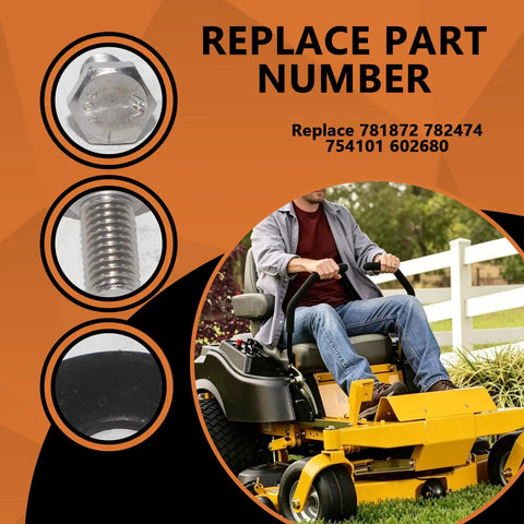 Deck Spindle Bolts And Washers Beefed Up Replacement Kit For Lawn Mowers Three Sets With Belleville Spring Washers And Grade 8 Hardware Fits Hustler mower blades