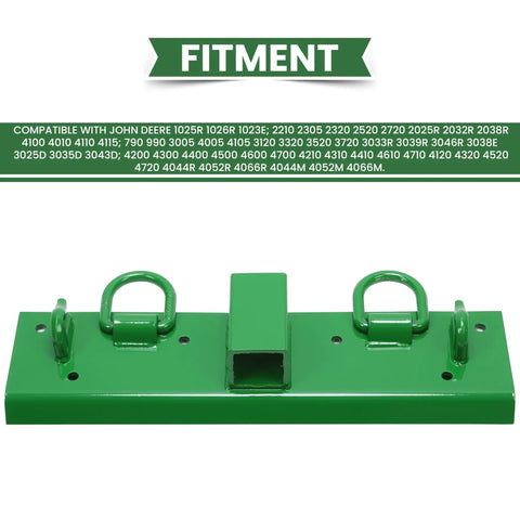 Tractor Grab Hooks 4.96 Inch Wide By 21.93 Inch Long Bolt On For John Deere Tractors 2 Inch Receiver Heavy Duty Steel Hook Mounts
