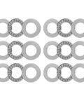 Thrust Needle Roller Bearing Set With Washers For Smooth Linear Motion Five Eighths Inch Bore One And One Eighth Inch Outer Diameter