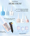 AzureBeauty products including 18ml Nail Dehydrator and Primer Pro Grade Set Acid Free and Hema Free shown with other nail items.