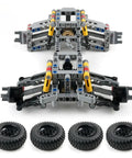 DIY Four Wheel Drive RC Car Chassis Kit With Independent Suspension System, Differential Gear, Steering Axle, Wheels