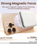 Stronger Magnetic Wallet For iPhone 12 To 17 With MagSafe Compatibility attached to phone showcasing N52 magnets.