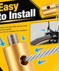 Installation guide for 24Pcs Solderless 6mm Throttle Cable Ends With Nipple Screws Heavy Duty Throttle Cable Repair Kit.