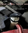 Washer Fluid Reservoir Cap Replacement for Windshield Wiper Bottle Cover Direct Fit Easy Install Compatible With GMC Chevrolet Buick Cadillac Cars and SUVs OEM Style Cap for Leaks and Cracks shown installed on reservoir.