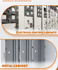 Usage scenarios for Heavy Duty 15 Ton Hydraulic Punch Driver Kit in electrical and metal control cabinets.