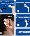 Step-by-step guide to using Anti Slip Silicone Eyeglass Ear Grips For Sports Glasses And Sunglasses, Ultra Lightweight Comfort.