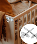 Heavy Duty Stainless Steel Spring Plunger Latch Lock 2 Pack With Rust Proof Finish Built Tough As Nails For Toolbox Gates And Workshop Doors Cabinet Hardware on a crib.