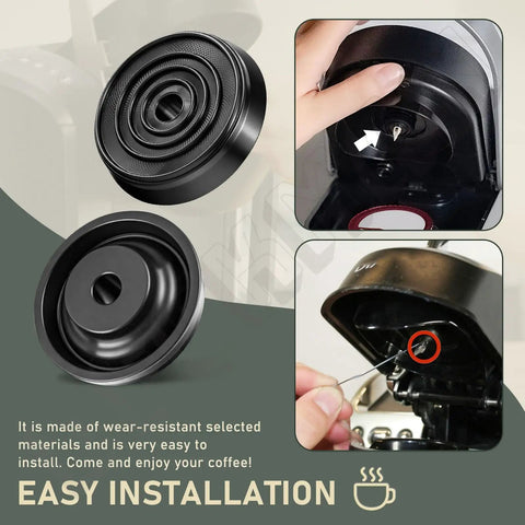 4 Pack Upper Needle Seal Replacement Gasket Set For Single Serve Coffee Makers No Leak Tech And Durable Silicone Rubber Fits B60 B66 0058 22 OfficePro shown with installation process