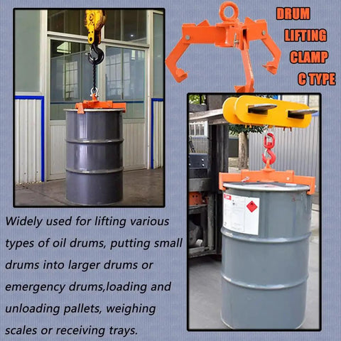Heavy Duty Drum Lifting Clamp With A Badass Three Jaw Grip For Smooth 55 Gallon Barrel Moves 1650 Pound Capacity 24 Inch Opening Rock Solid Industrial Tool For Hustling Heavy Loads Daily