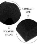 Close-up of 4 Pack Black Hard Foam Blocks 405x305x25mm Shipping Padding Sheets highlighting compact size and polyurethane material.