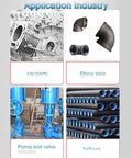Slick 180mm Rotary Welding Positioner With Stepless Speed Regulation And Rock Solid Zero To Ninety Degree Flip For Compact Metal Fabrication in use with various applications.