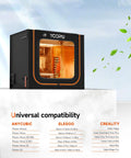 Dual Resin 3D Printer Enclosure With Vent Kit And LED Light Odor Busting Dustproof And Noise Reduction Large Internal Space